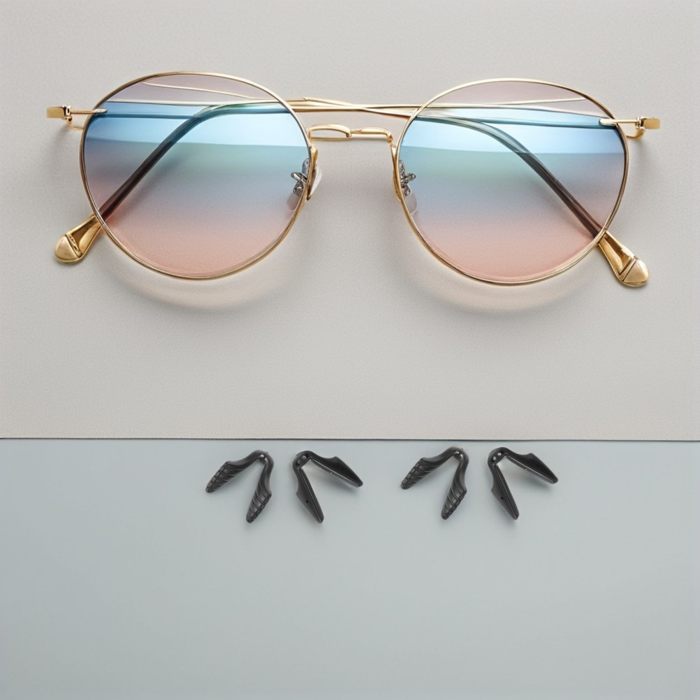 4 Pcs Eyewear Bridge Replacement Anti-slip Nose Pads for Glasses