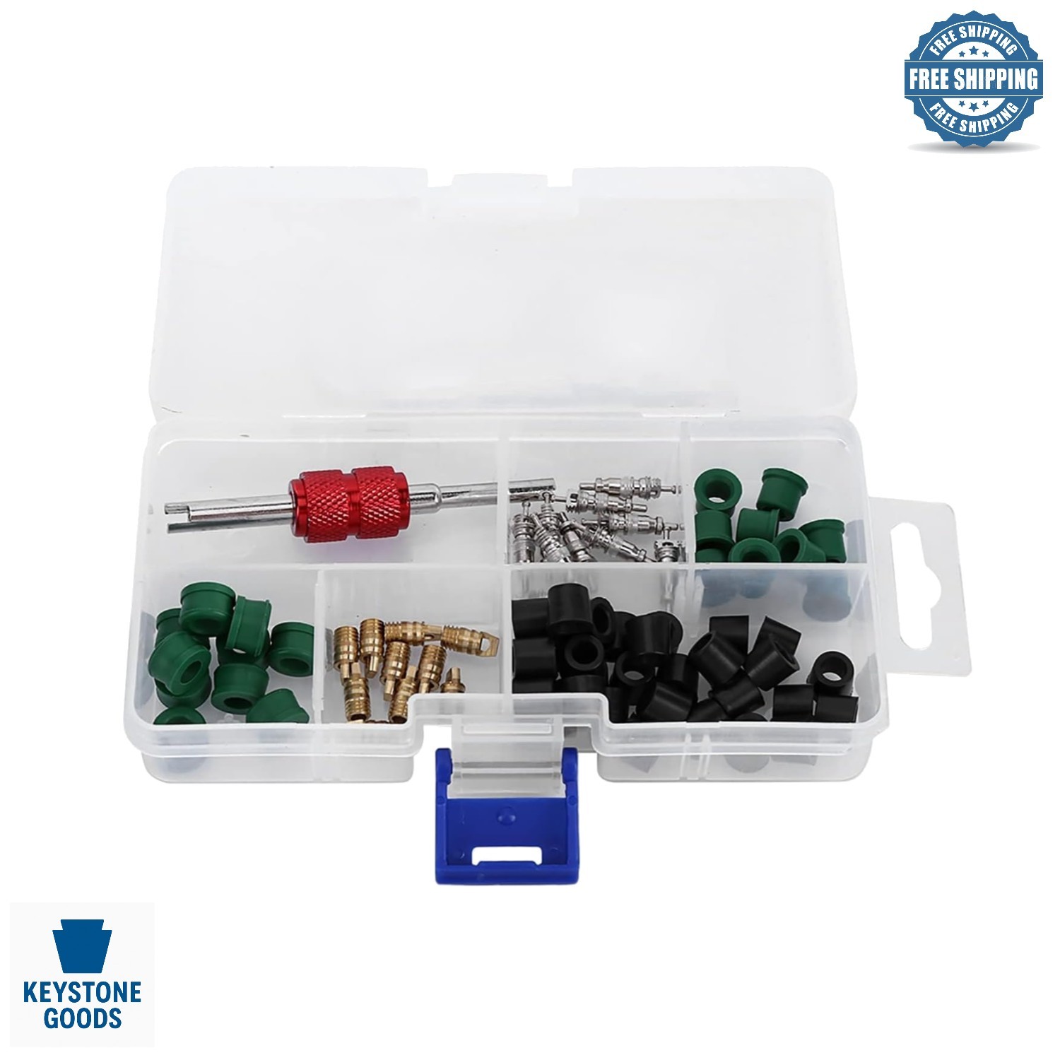 Auto A/C Valve Core Remover & Repair Kit – 71 Pcs for Car Air Conditioning Ma…