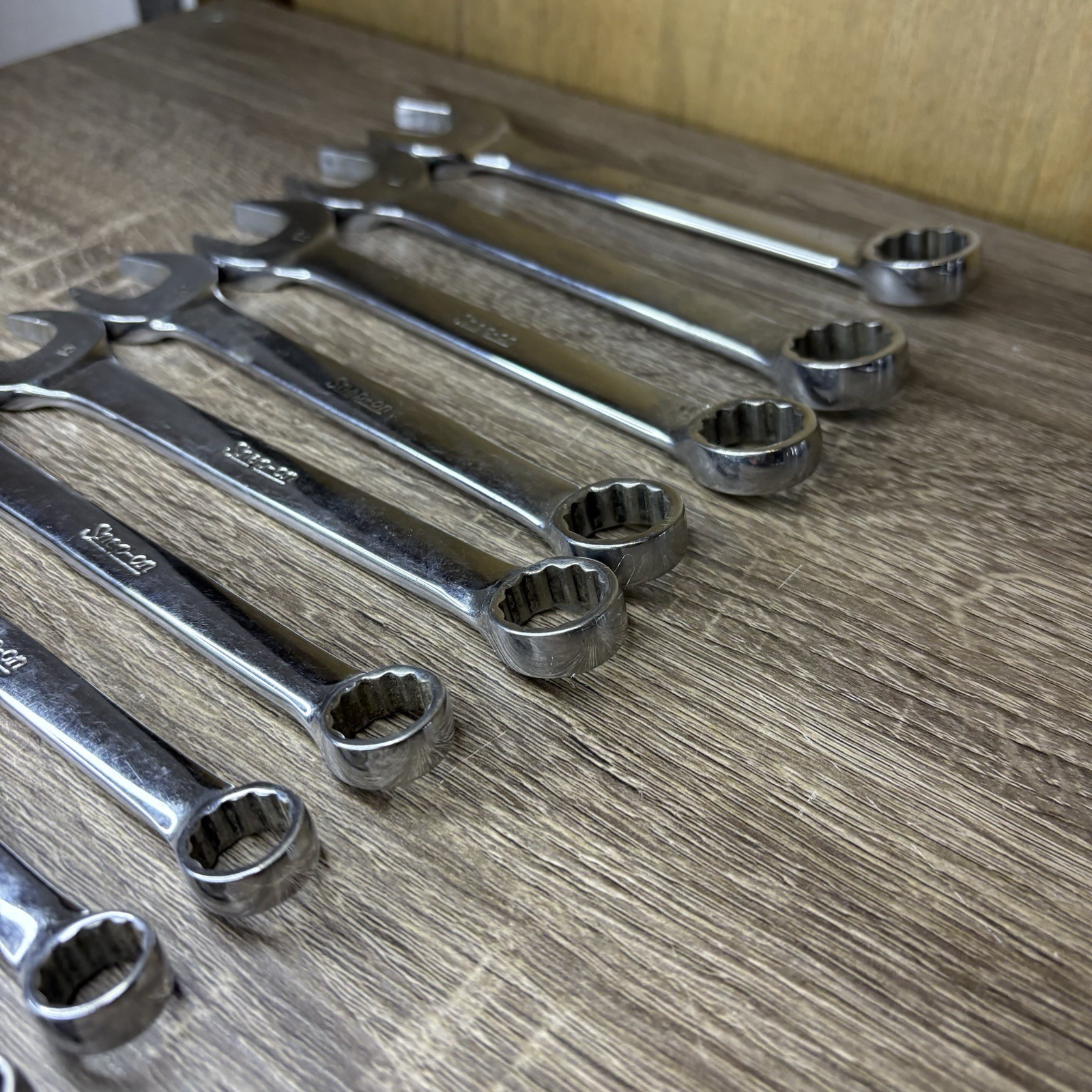 Snap-on 12pc Metric 12pt Flank Drive Short Combo Wrench Set OEXM6-OEXM19 6-19mm