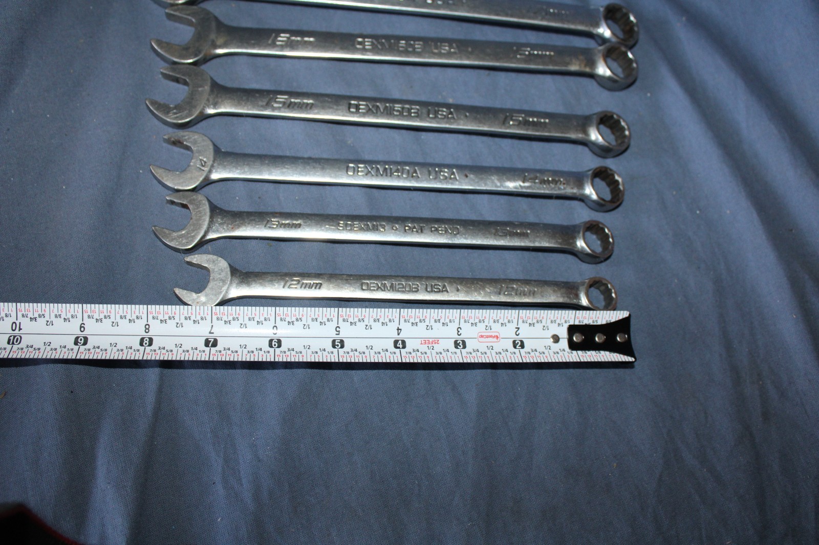 Snap-on 7 Pc Metric Combination Wrench Set 12mm – 18mm 12-Point Flank Drive