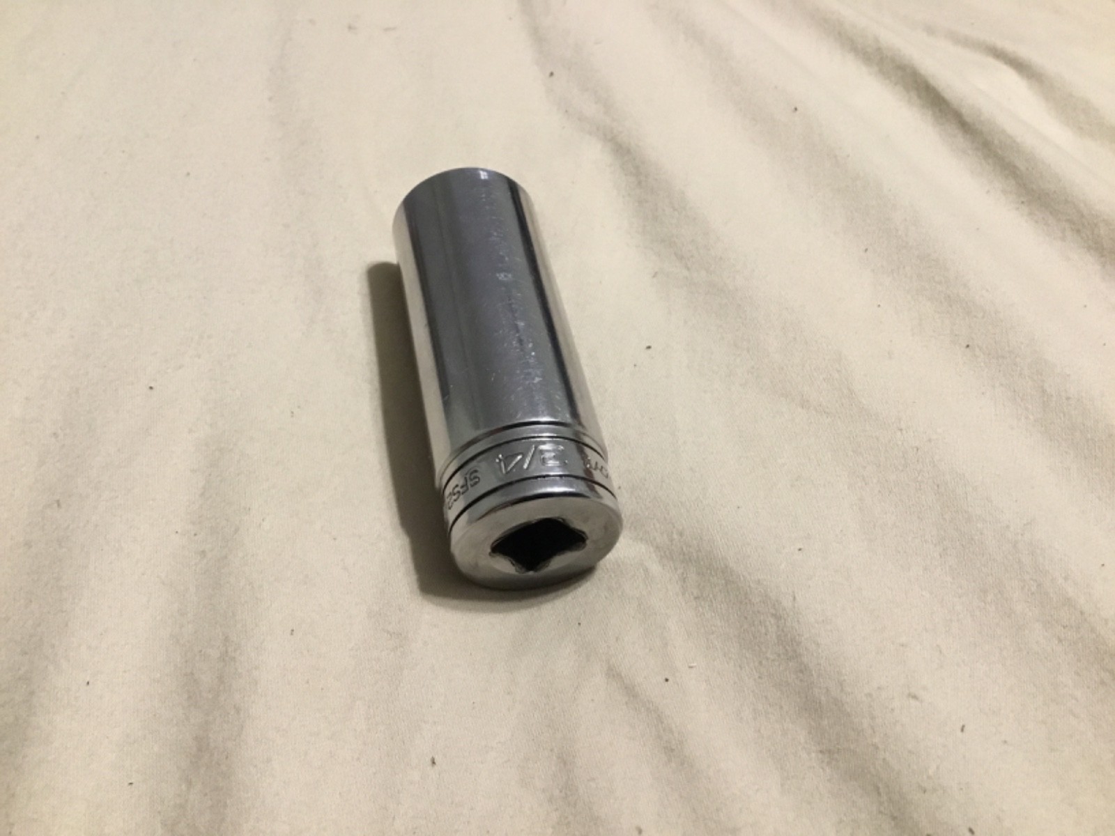 Snap On 3/8″ Drive 3/4″ 6PT SAE Deep Chrome Socket USA SFS241