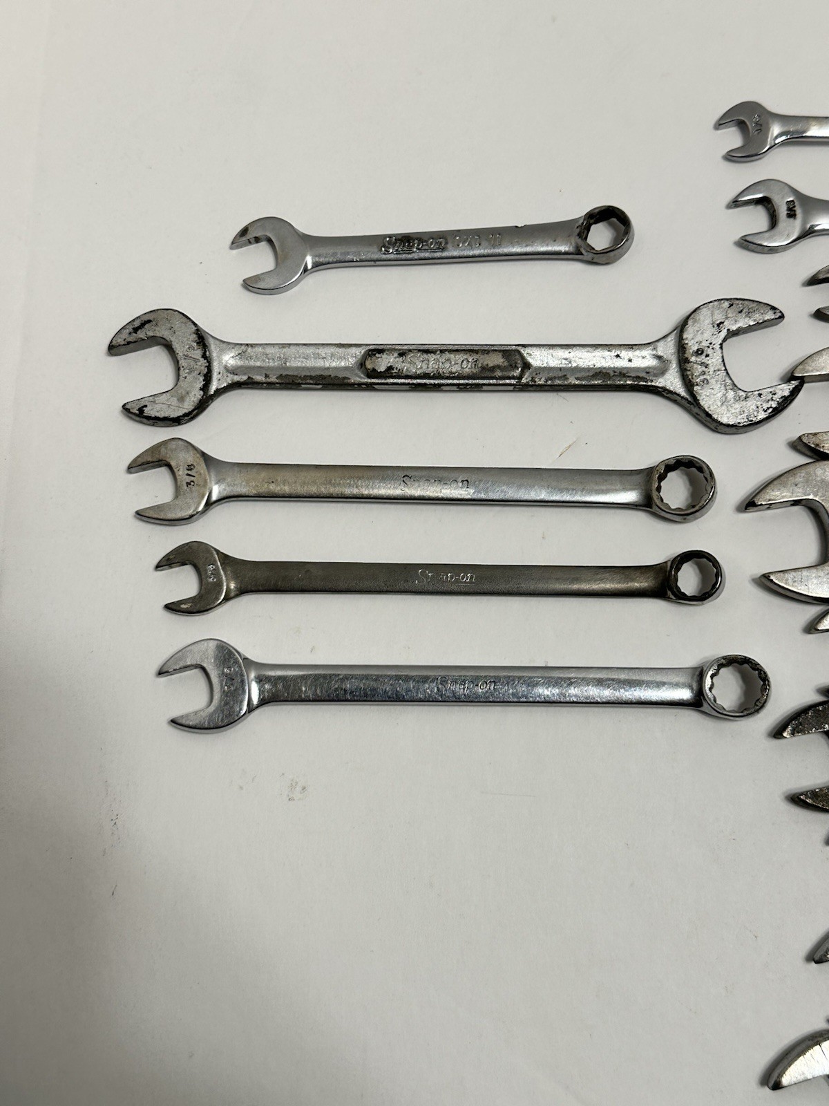 Snap On Mixed Lot Of 18 Wrenches.