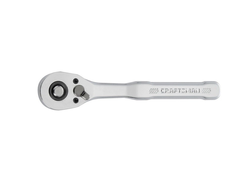 Craftsman 72-Tooth 1/4-in Drive Full Polish Handle Low Profile Head Ratchet