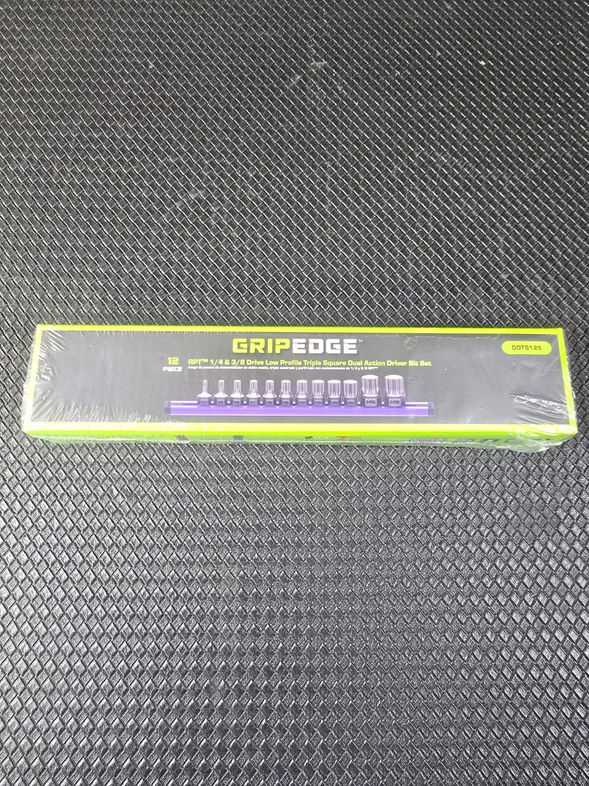 Grip Edge 1/4 3/8 Drive Low Profile Triple Square Dual Action Driver Bit DDTS12S
