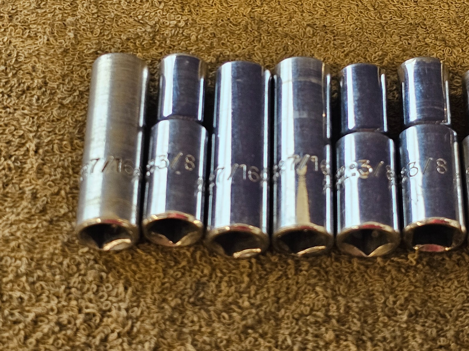 21 Proto Professional Deep Well Long Socket 3/8″ Drive Set Sae 7/8″ 1/4″ 5024H