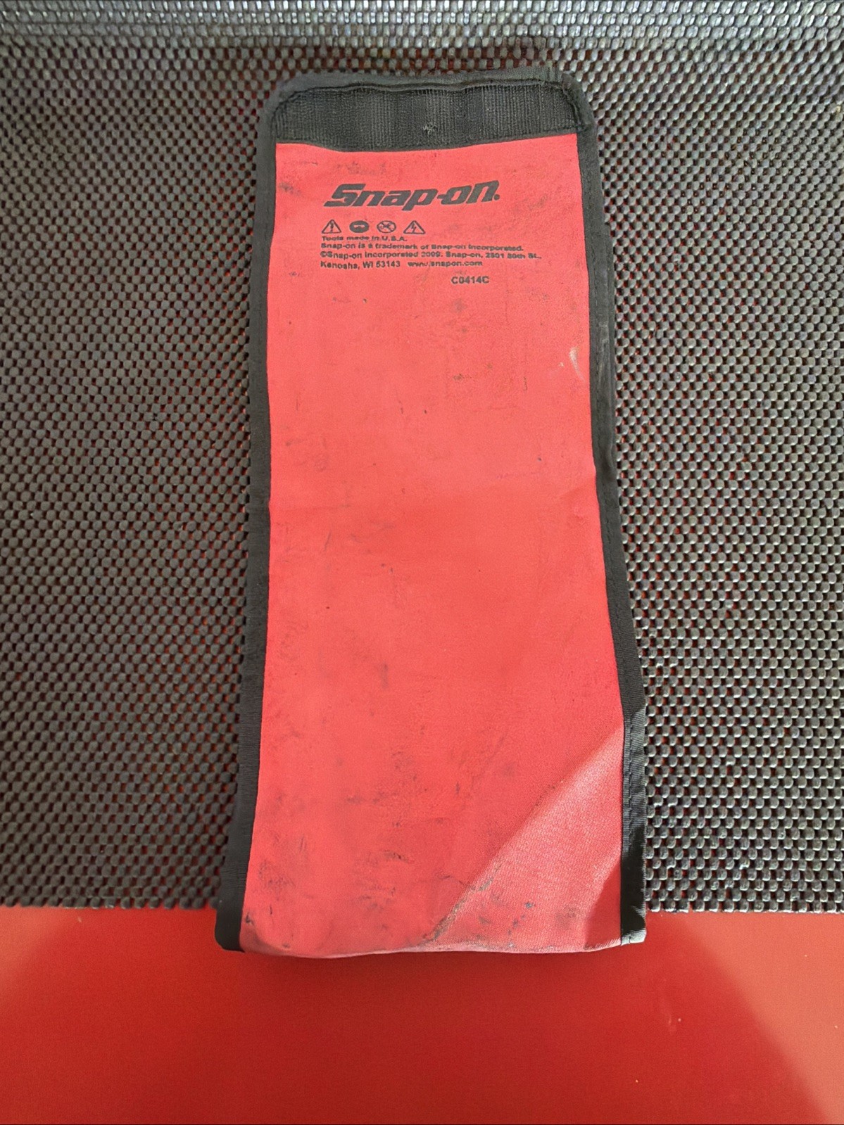 Snap On Tools Bastard Cut Mill File Set 4pc Red Soft Handle W/ Pouch SGH300A