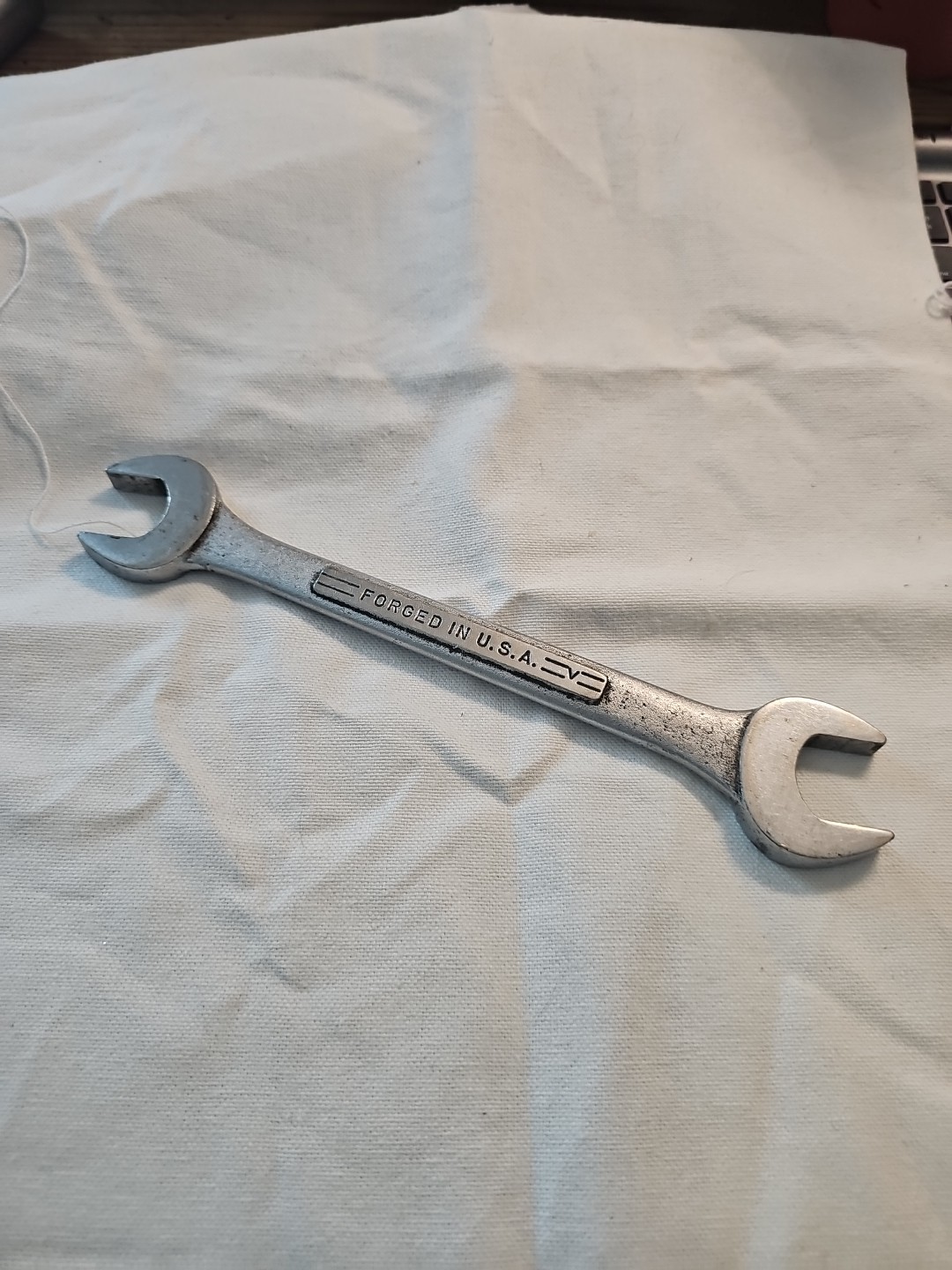Vintage Craftsman =V= Series 13/16in x 25/32in SAE Double Open End Wrench USA