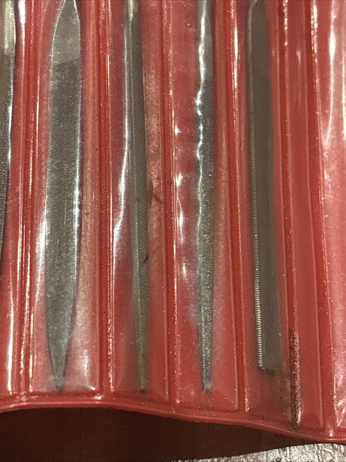 Snap-On 11pc Swiss Pattern Miniature File Set with 2 Handles Model HBFN120A