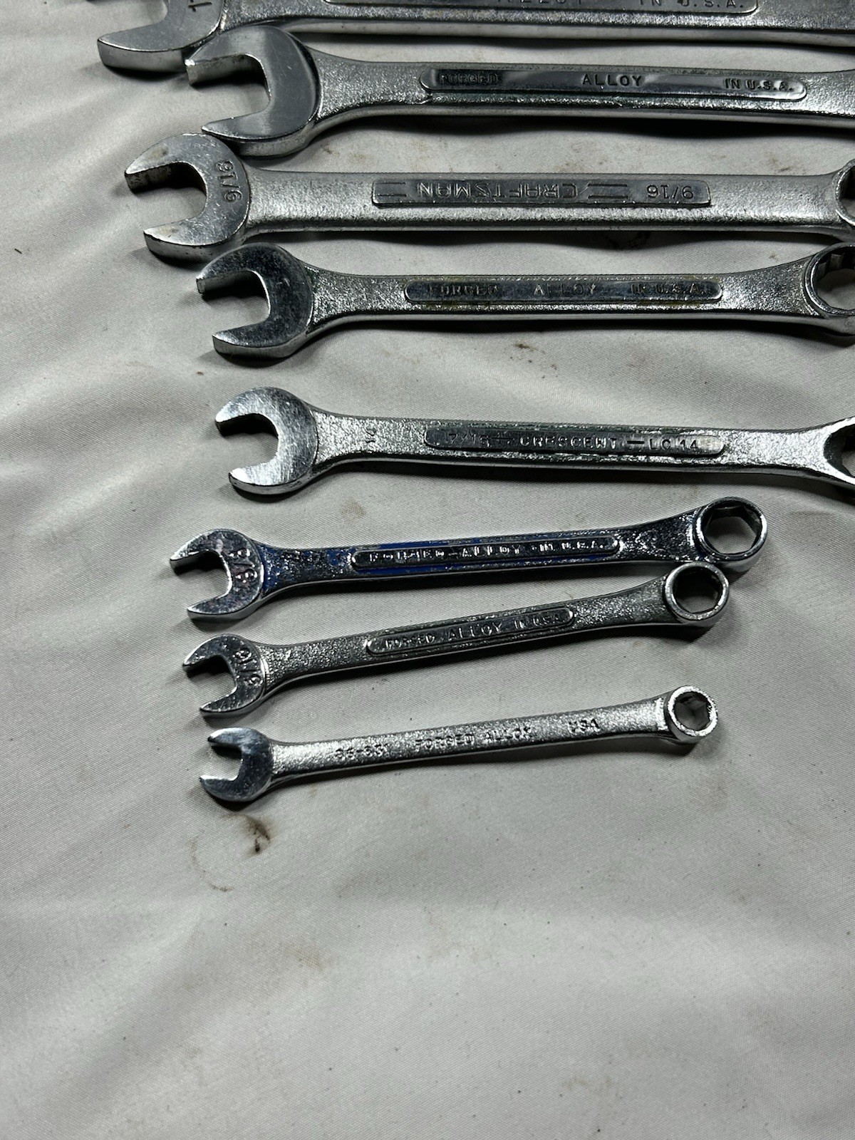 SK Tools SAE 13pc Combination Wrench Set 12/6pt 1/4”-1” USA Model 1714