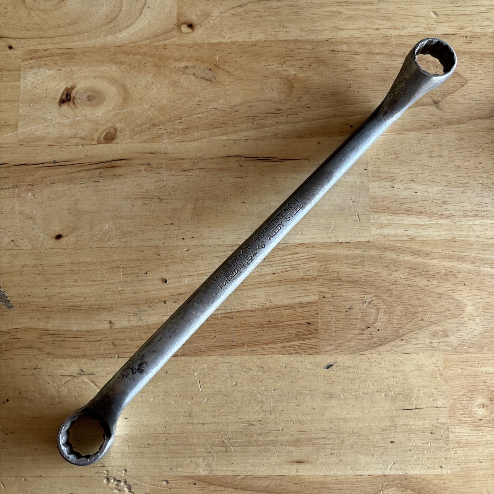 Williams Superrench 25/32″ x 13/16″ Offset Double Box End Wrench 12pt USA READ!