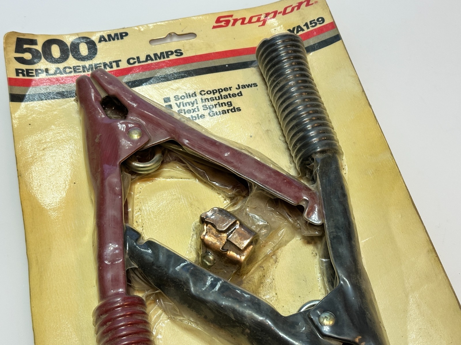 Snap-On Tools USA YA159 (New Old Stock) 500 Amp Replacement Clamps, Copper Jaws