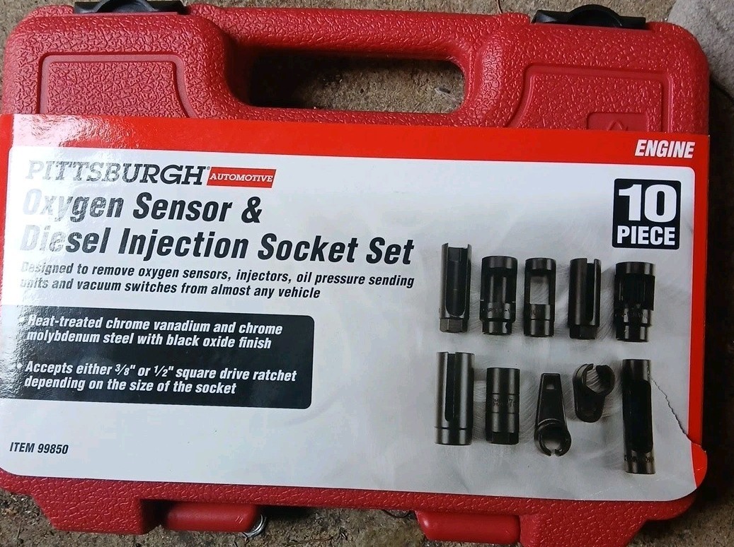 Pittsburgh Oxygen Sensor And Diesel Injection Socket SAE Set 10 PC New In Box