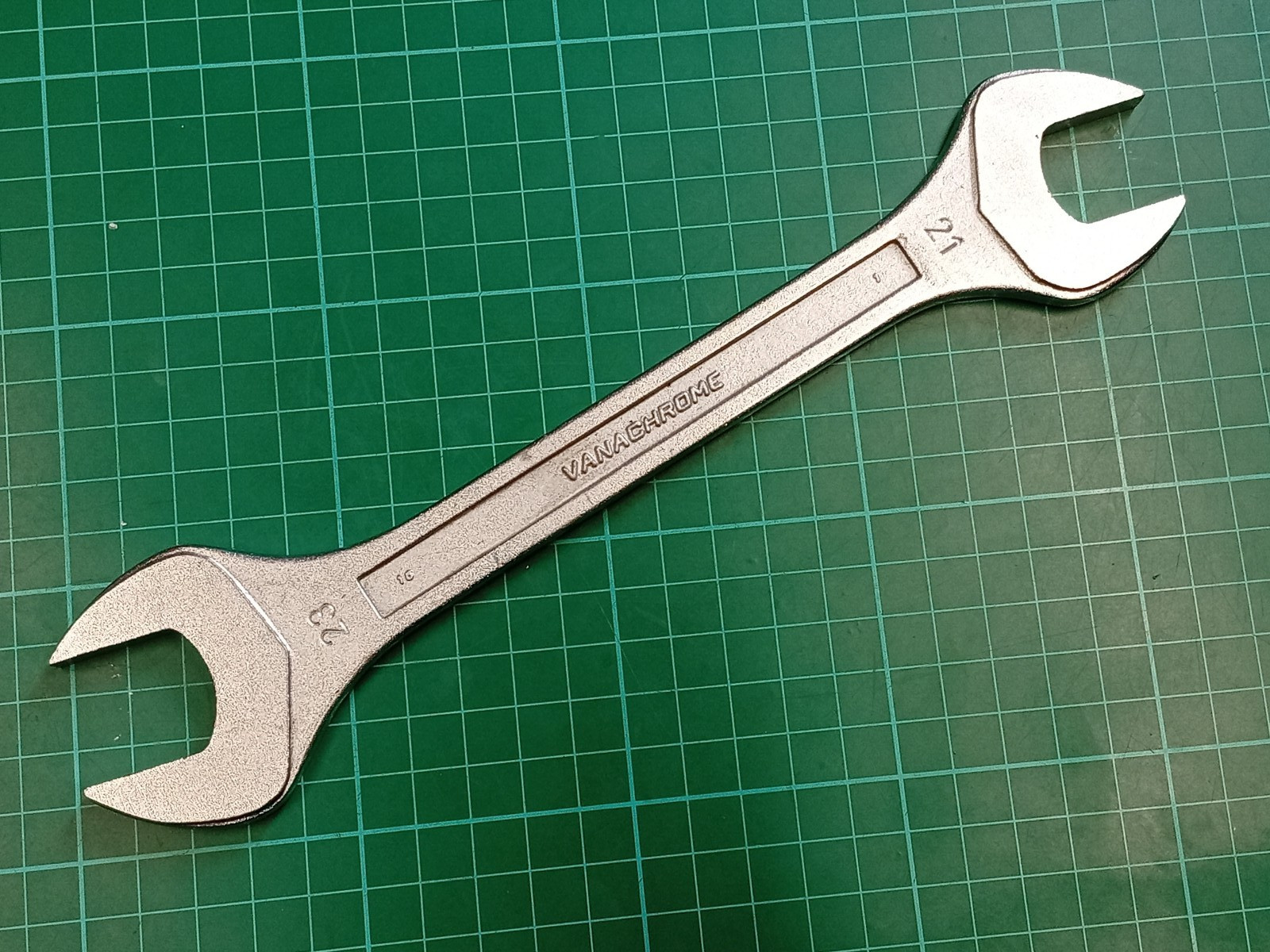 Facom No44, 21mm x 23mm, Vanachrome, Open Ended Spanner, Made In France