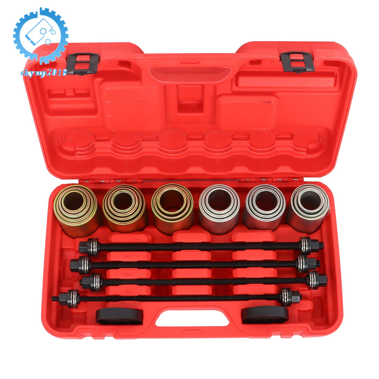 Universal 26Pcs Press Pull Sleeve Kit Bush Bearing Removal Insertion Tool Kit