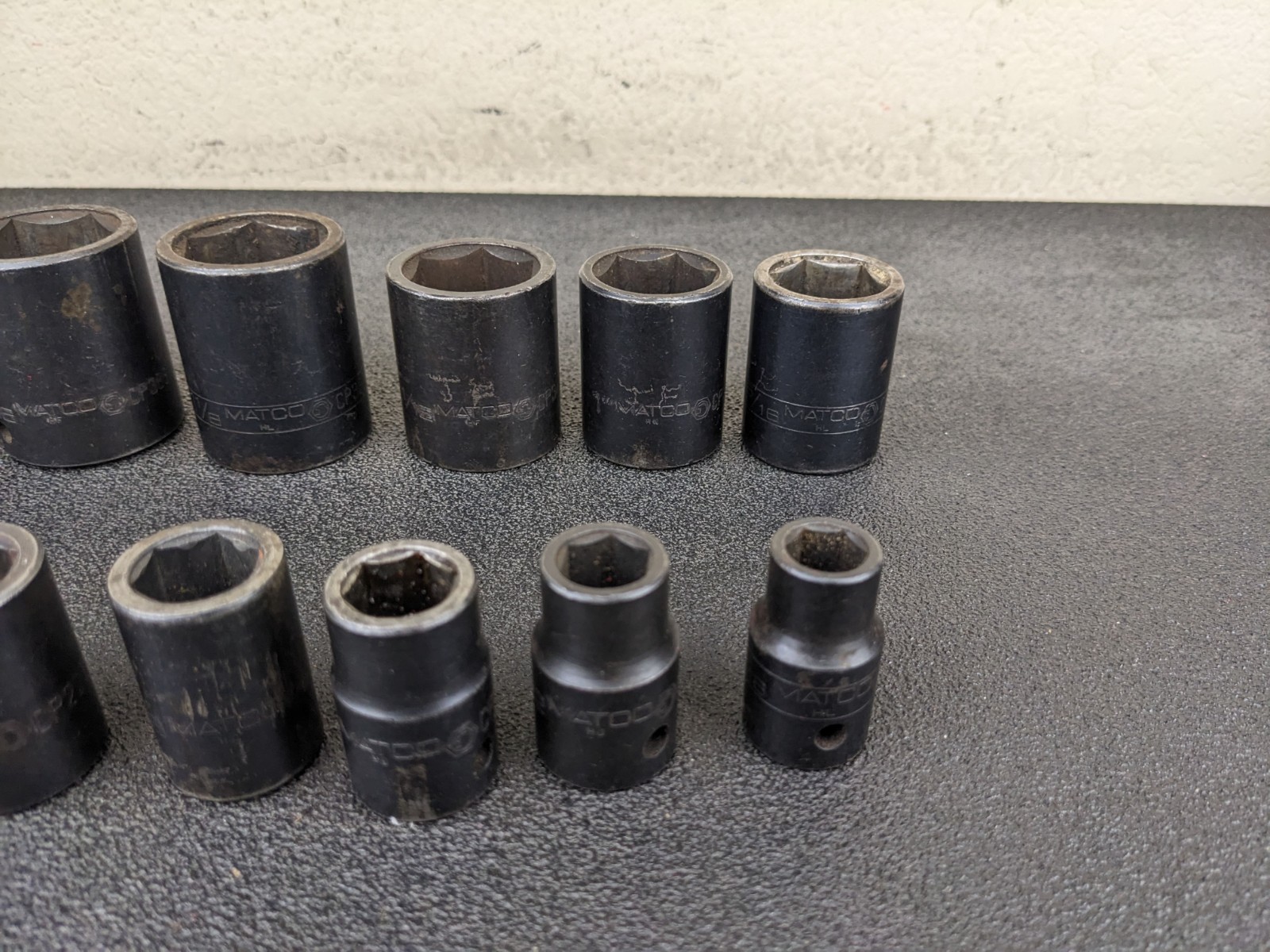 #bp318 MATCO SCP136T 15pc 1/2″ Drive SAE 6 IMPACT Socket Set 7/16″ to 1-5/16″