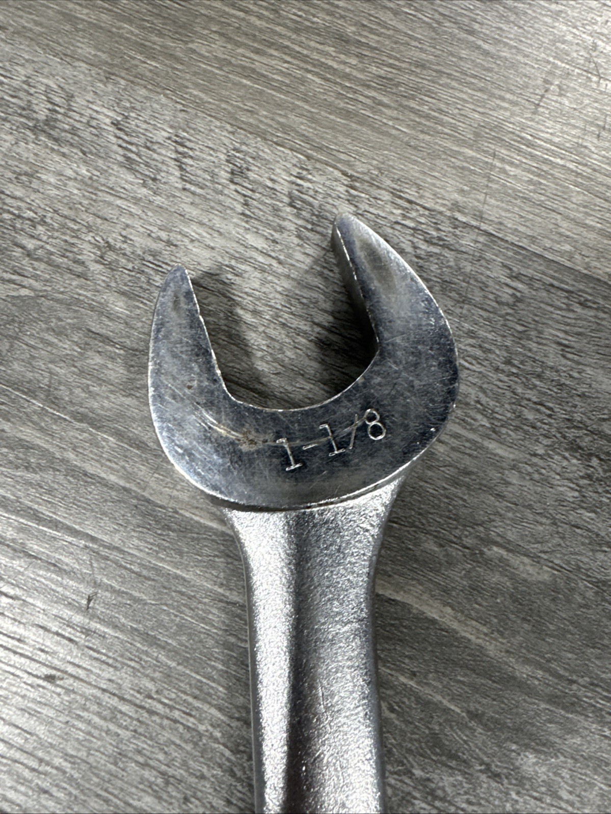 Craftsman V 44707 1-1/8 in SAE Combination Wrench 12 Pt Forged USA Vintage 15″