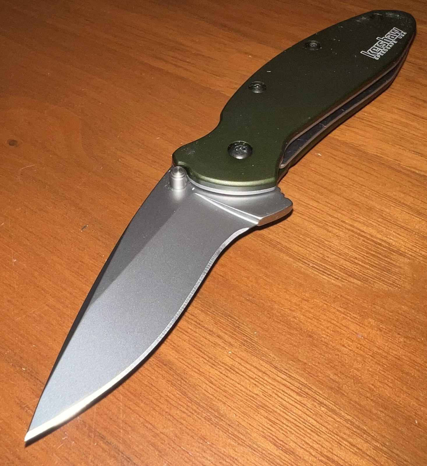 NEW! Kershaw Scallion Olive Drab 2.4” Pocket Knife (1620OL) – Ken Onion Design