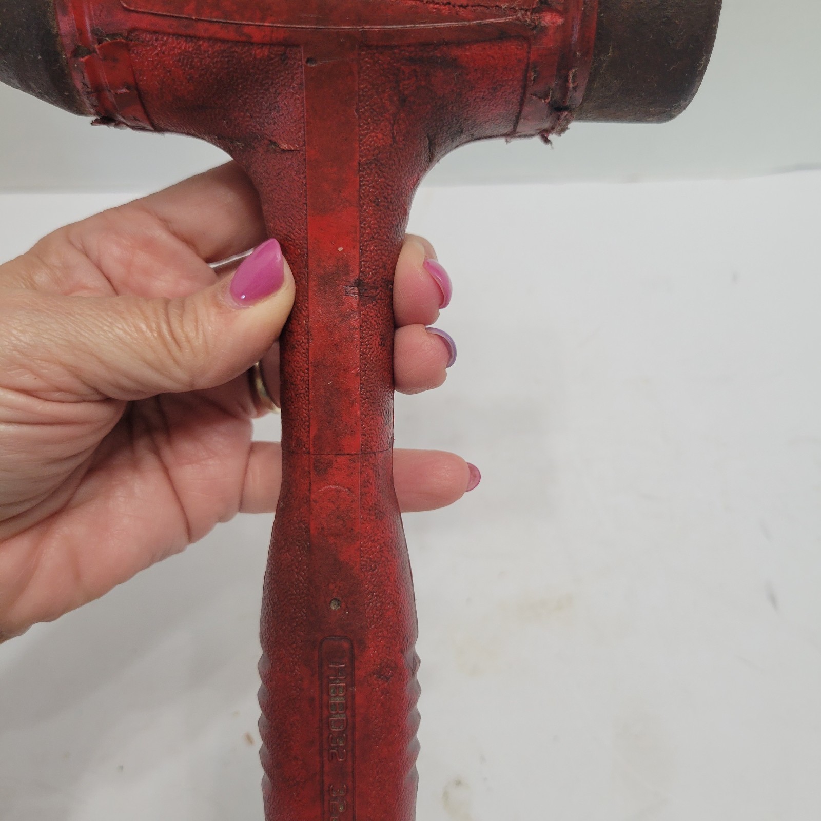 Snap-On Tools HBBD32 Red Ball Peen Dead Blow Hammer 32 Ounce. USA