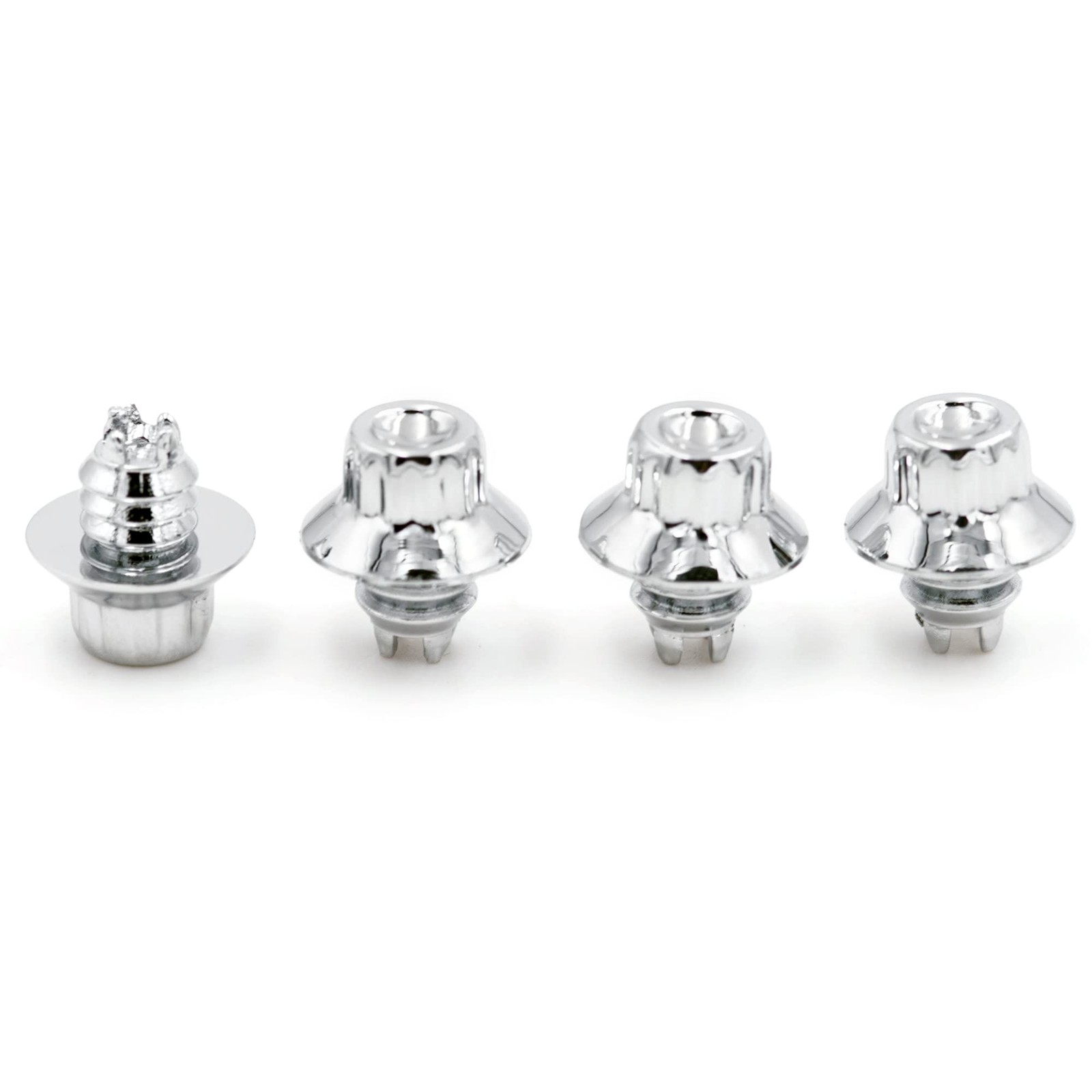 RTRHINOTUNING 50pcs Wheel Top Diameter 13mm, Thread 6.9mm, Chrome
