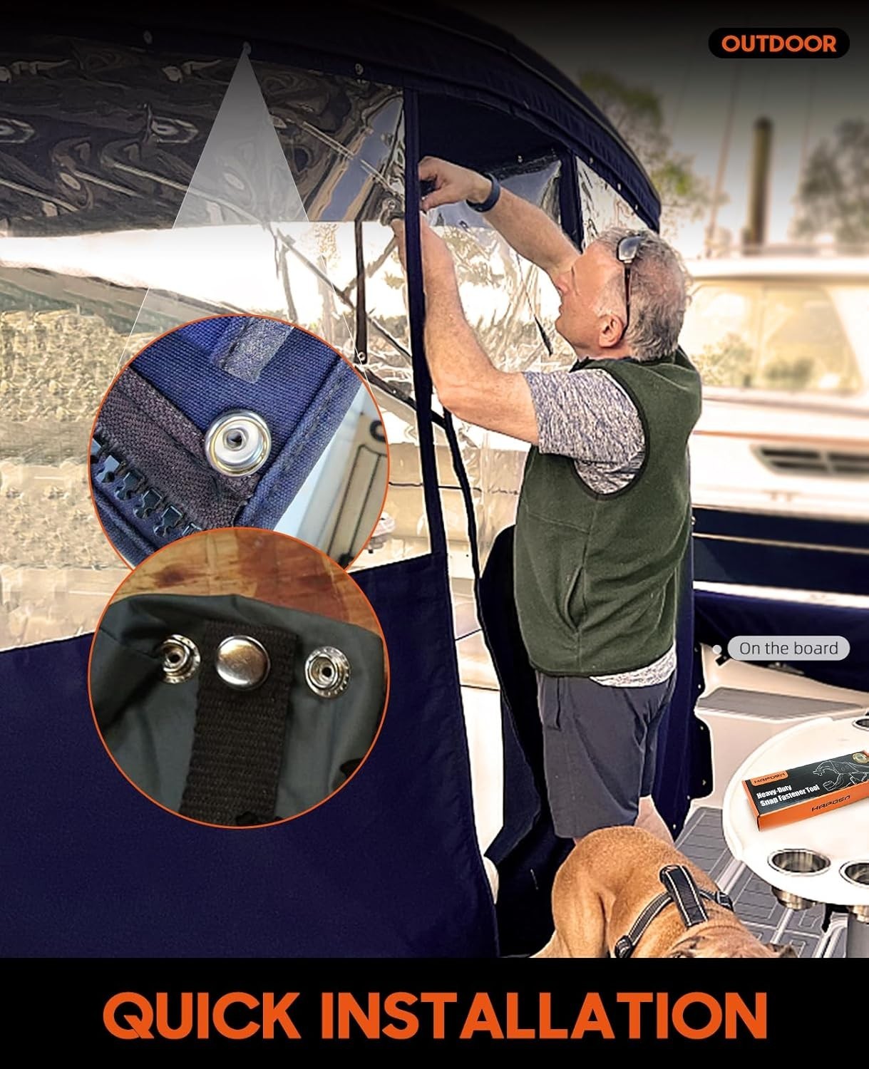 Durable Snap Fastener Tool with Adjustable Design: Perfect for Canvas & Tarps