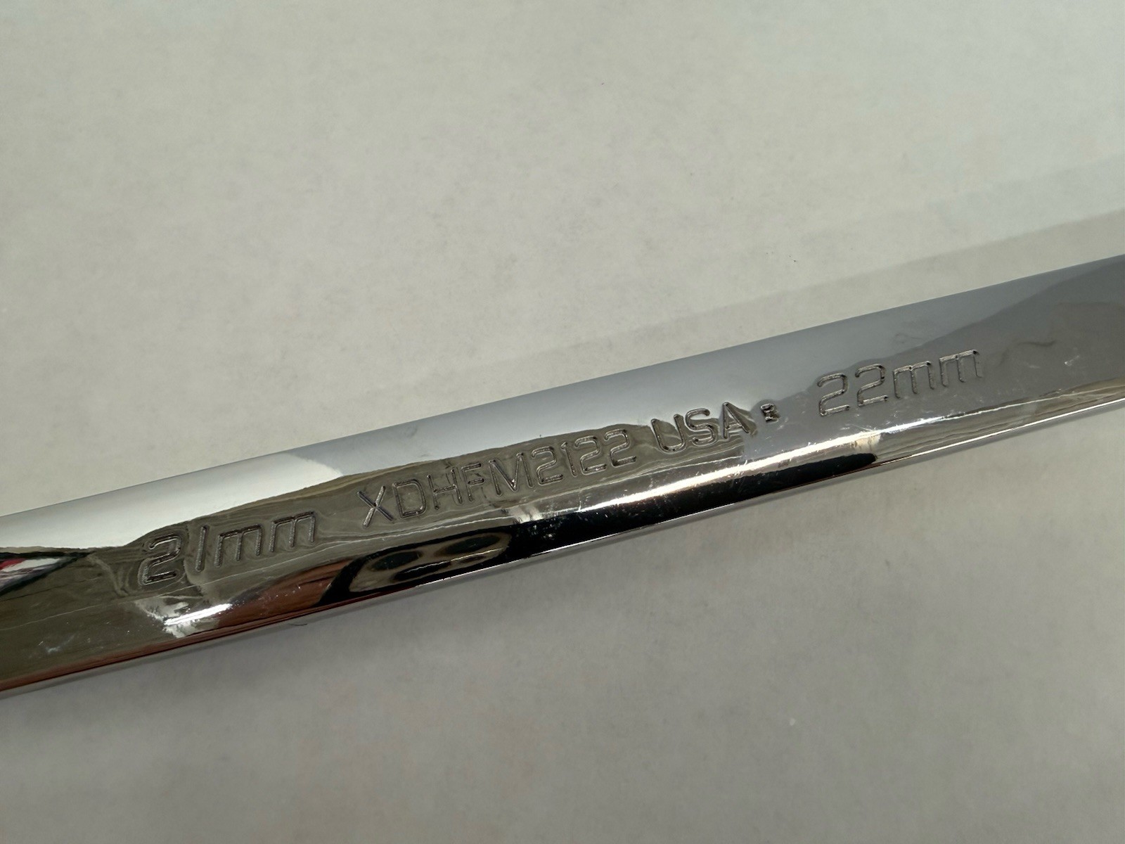 Snap-on Tools 21mmm and 22mm Double Box End Wrench XDHFM2122 **NICE FREE SHIP