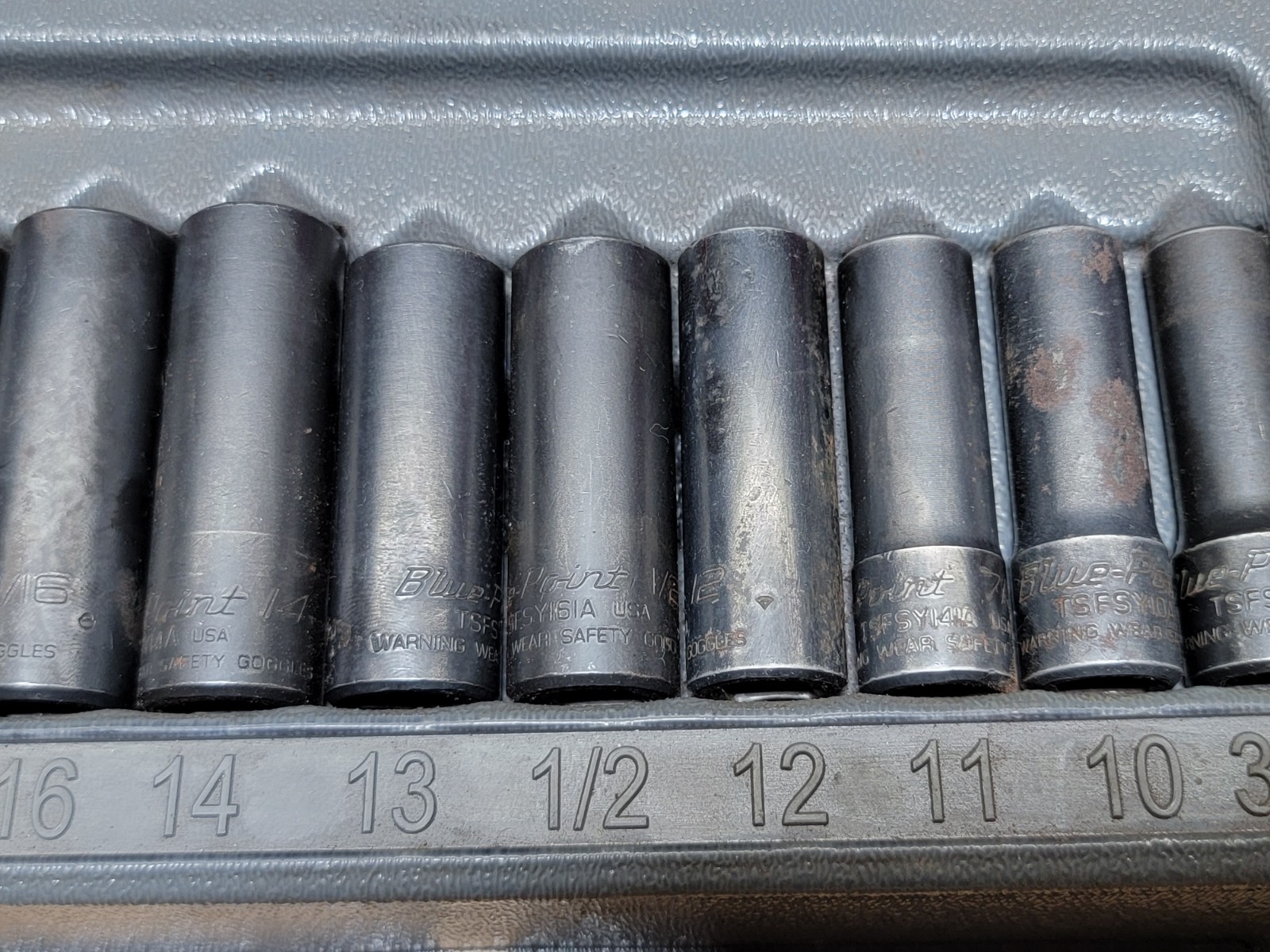 Blue-Point 3/8″ Drive DEEP Metric & SAE TWIST Impact Socket Set 213TSFSYA