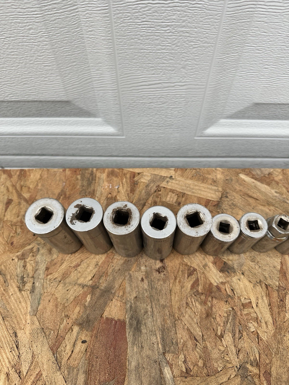 Vintage Lot Of 18 deep sockets Craftsman klein S-K Made USA 1/2 drive