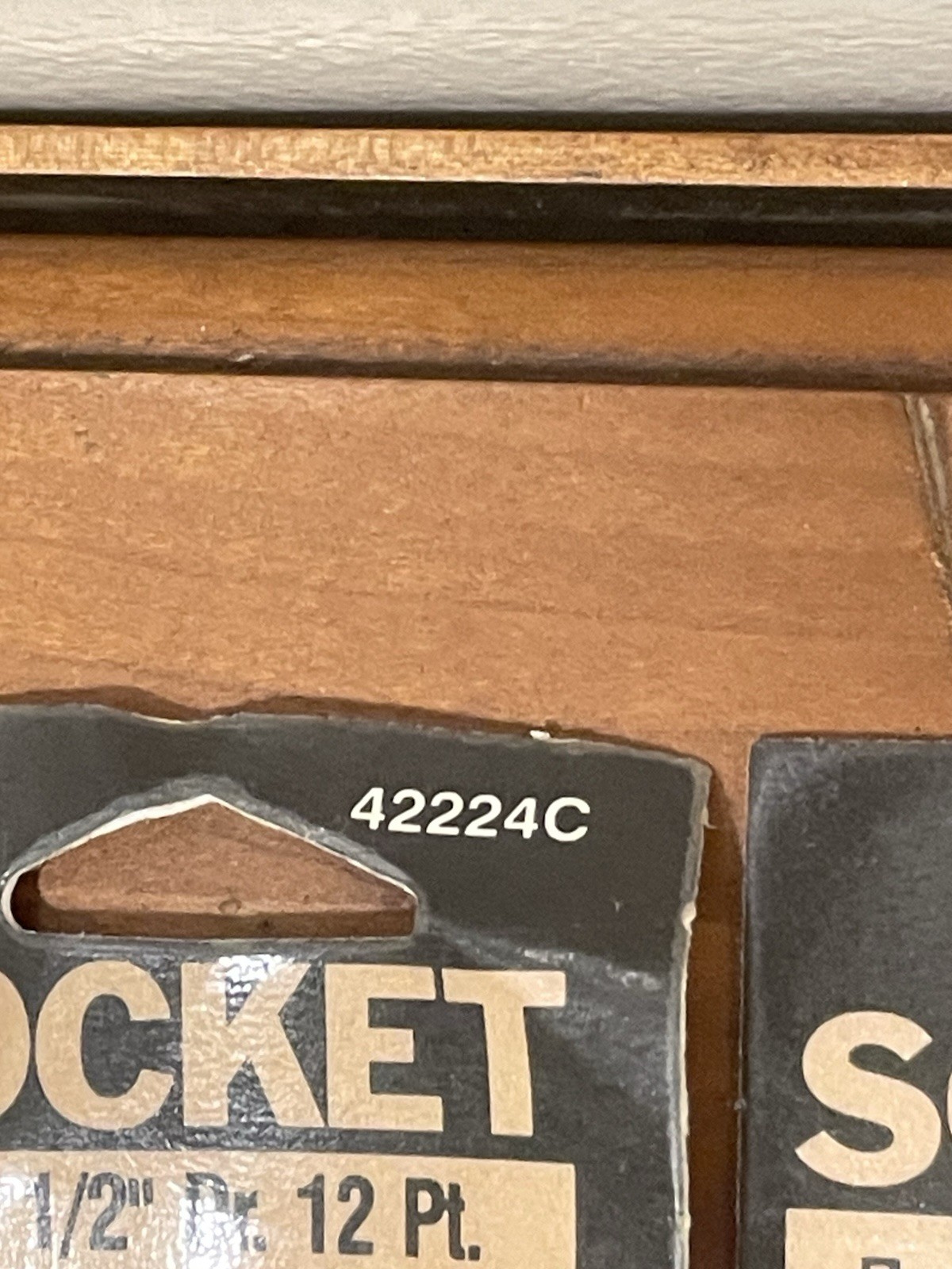 3/4” 1/2” 6 Pt impact socket 43624C 3/4” 1/2” 12pt deep wall socket 42224C