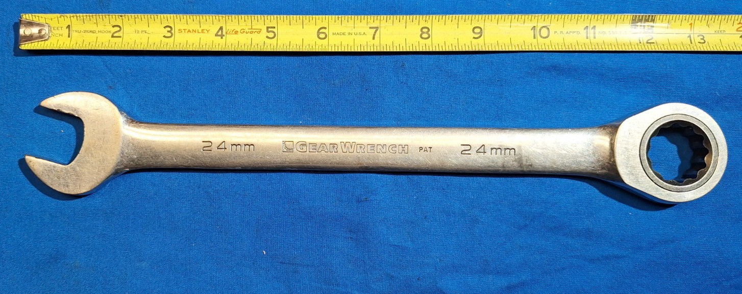 GearWrench 24mm Ratcheting combination wrench 9124