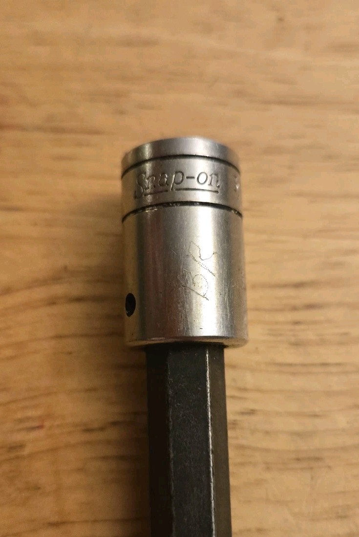 Snap On Tools FA12L 3/8” Drive SAE 3/8 Extra-Long Hex Chrome Socket Driver USA