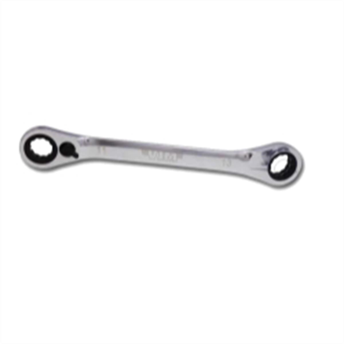 VIM Tools Dual Drive Ratchet 11 mm X 13 mm – F/R Offset Double Box, 72 Teeth