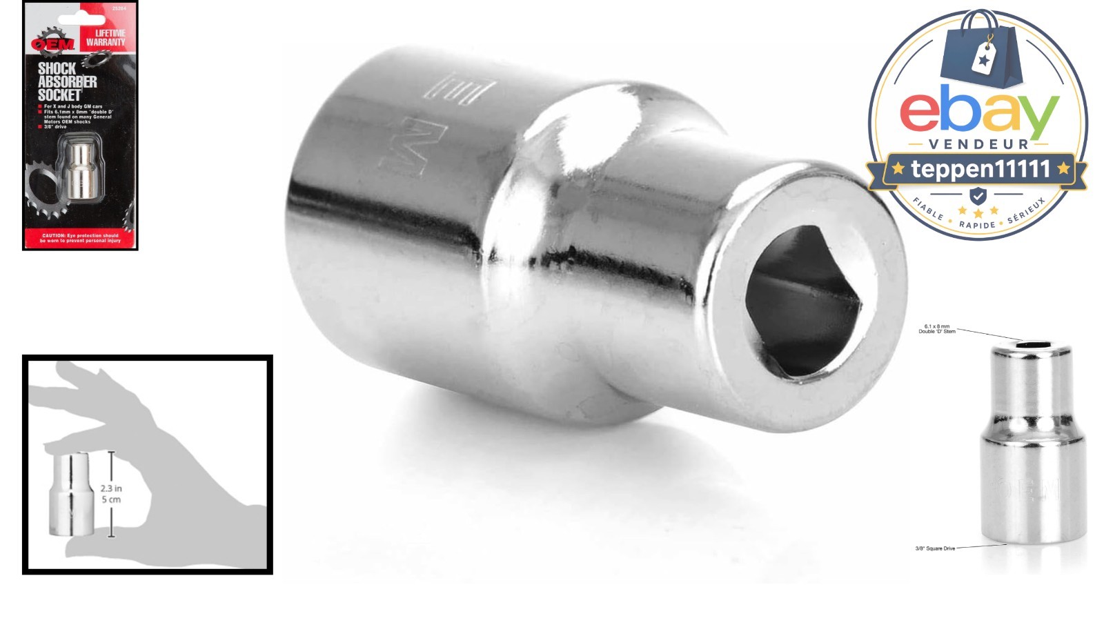 3/8-Inch Drive Shock Absorber Socket