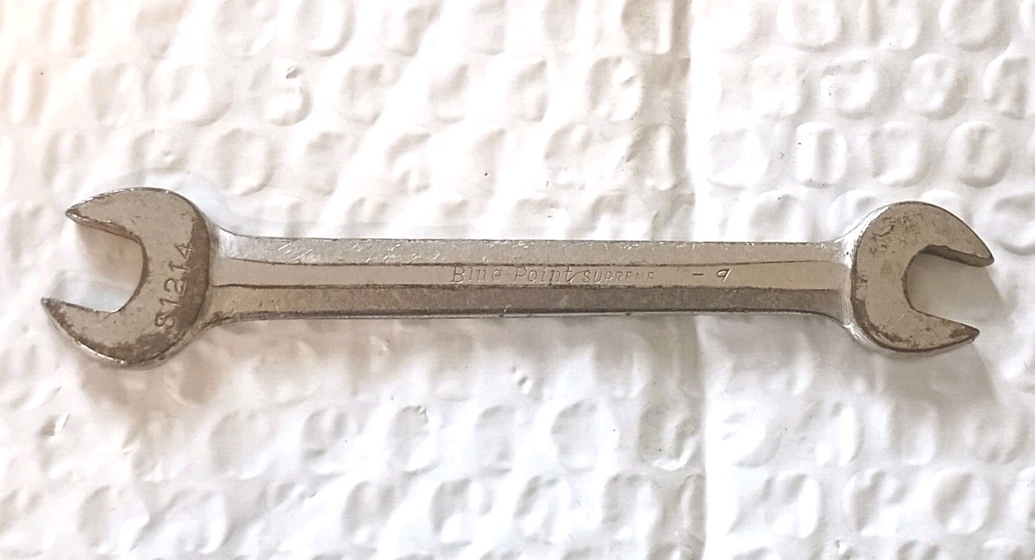 BLUE POINT SUPREME S1214, 3/8″ x 7/16″ DBL. OPEN-END WRENCH, 5.25″ LONG.