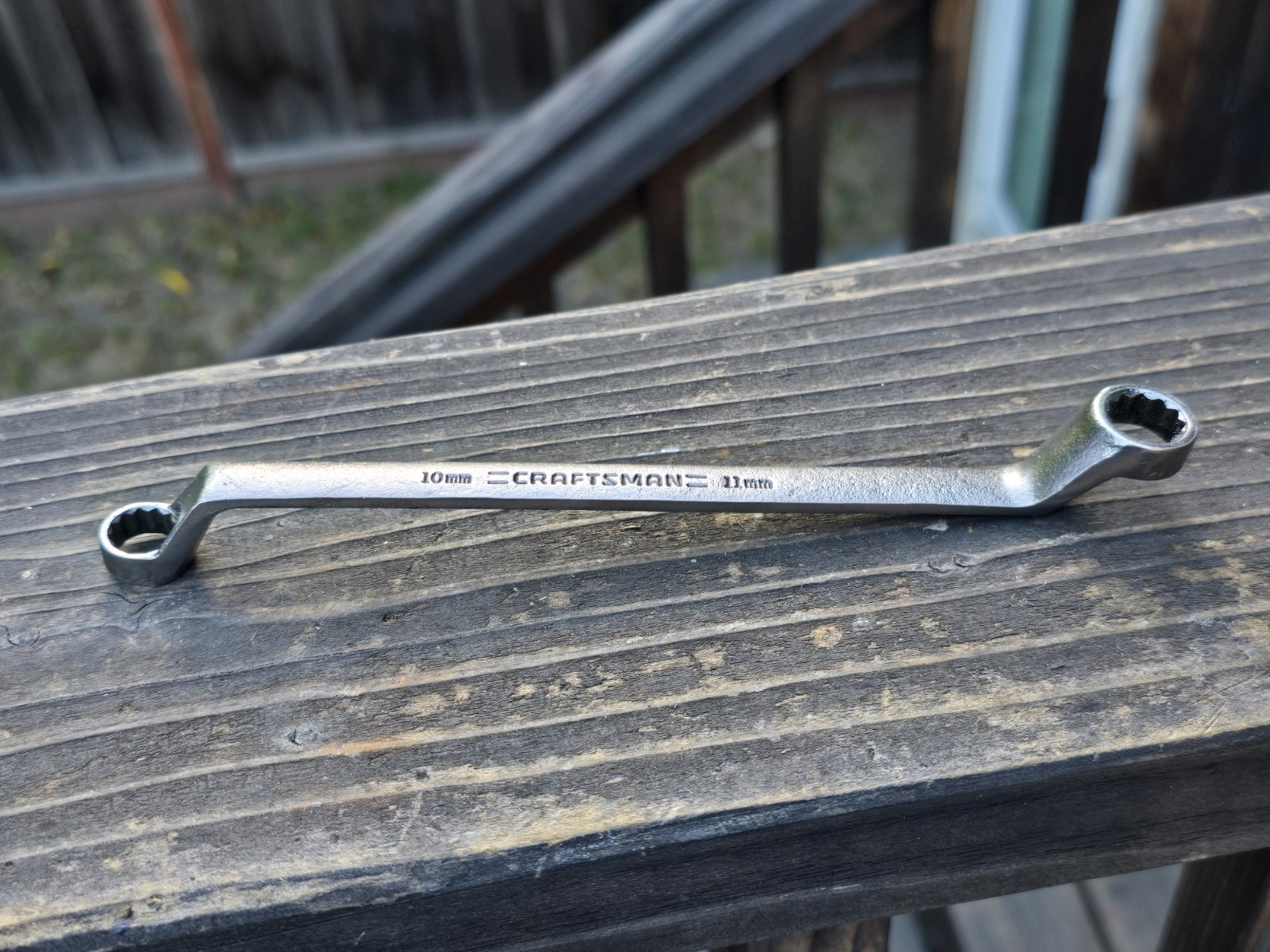 Craftsman USA 10mm x 11mm Double Offset Box End Wrench VA 44325 12 Point