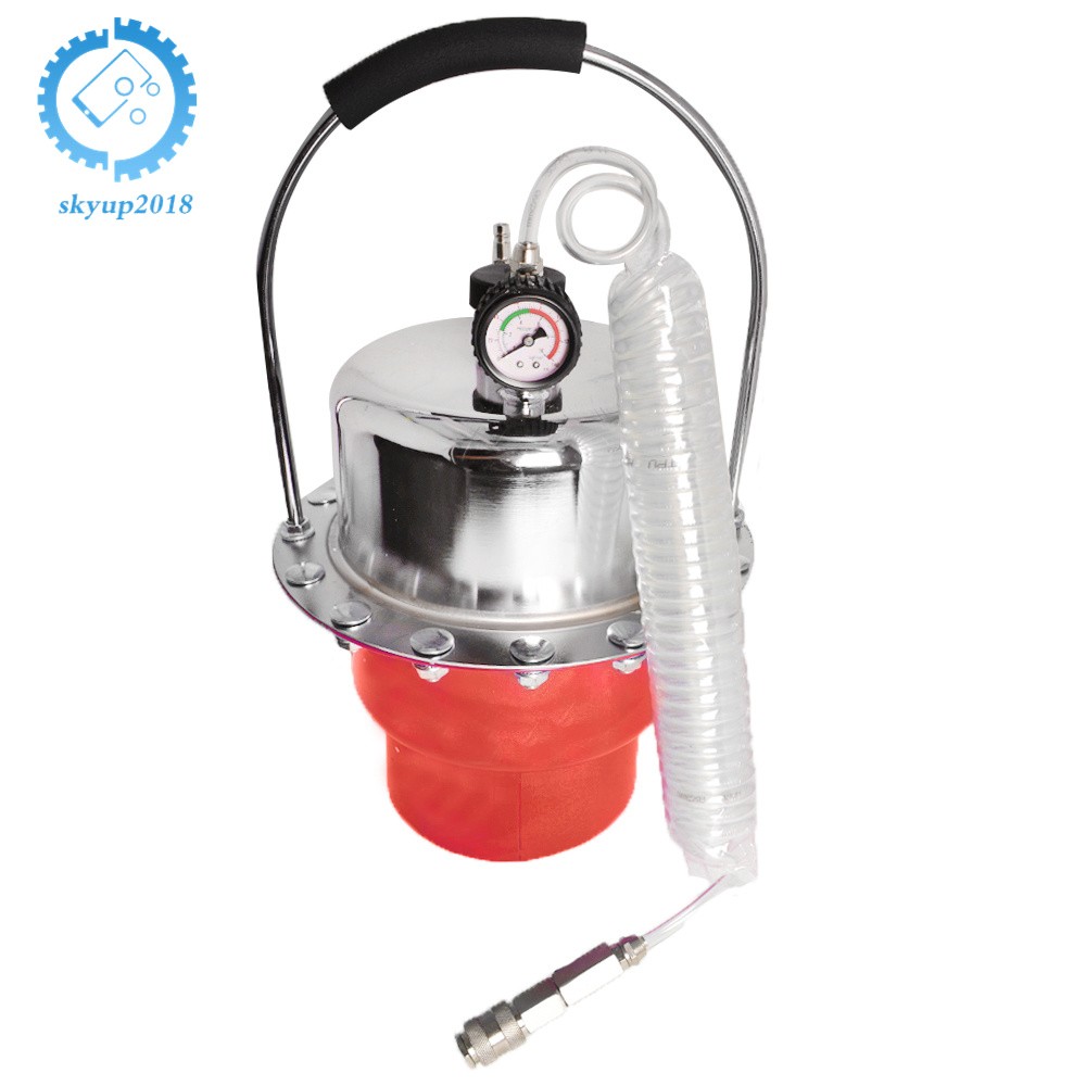 Portable Pneumatic Air Pressure Kit Brake & Clutch Bleeder Valve System Tool