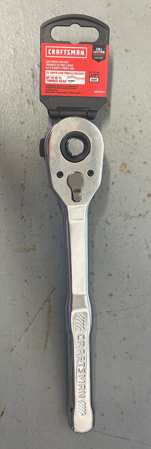 Craftsman CMMT86723 1/2″ Drive 72-Tooth Low Profile Ratchet
