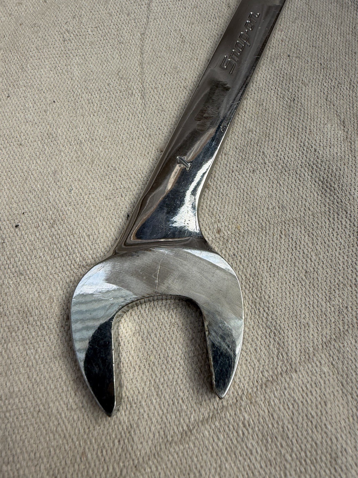 Snap-on VS32B 1″ SAE Four-Way Open-End Angle Head Chrome Wrench USA