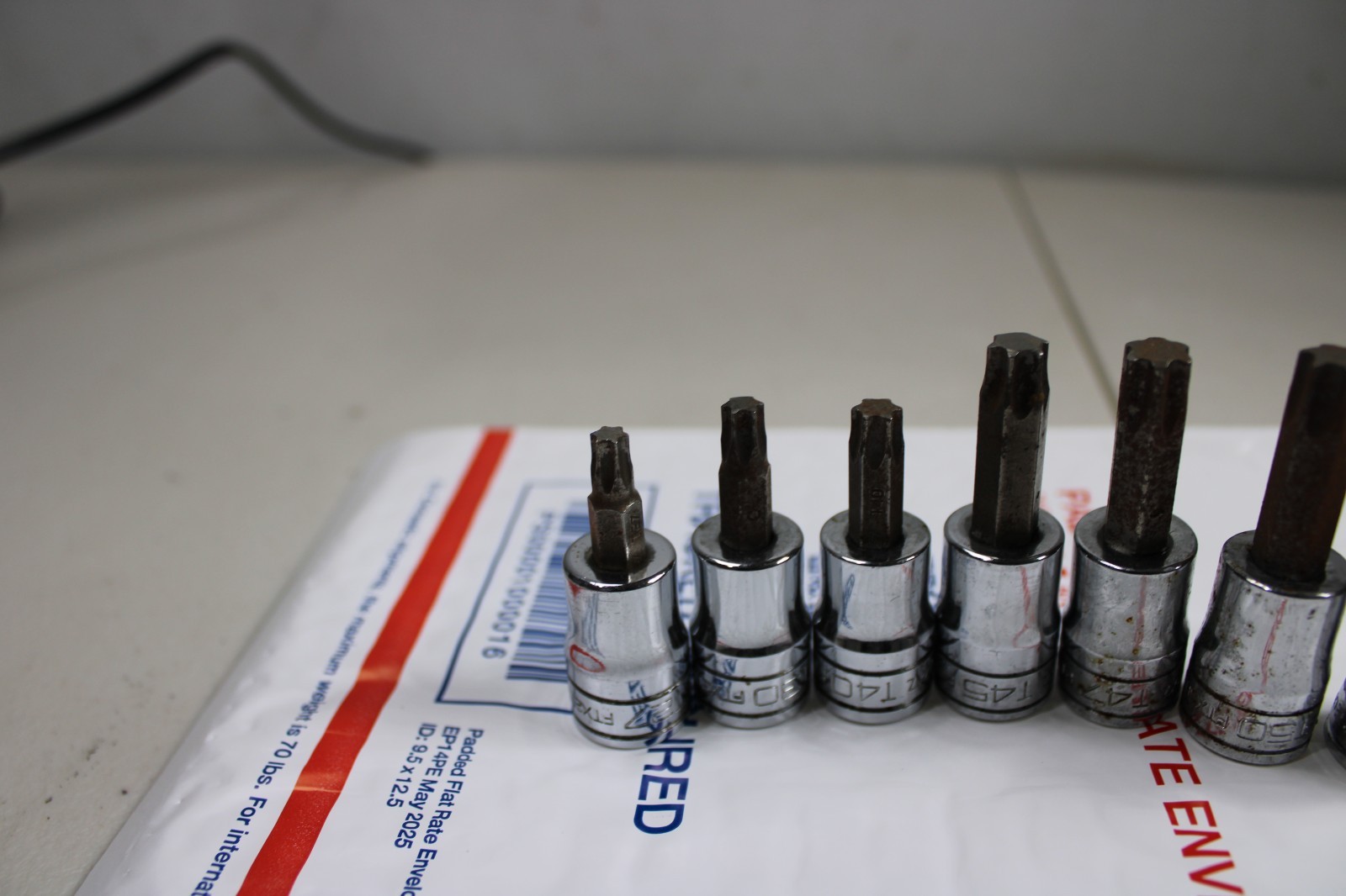 Snap on 3/8″ Drive 7pc TORX Bit Standard Socket Set FTX27E-FTX55E 207EFTXY