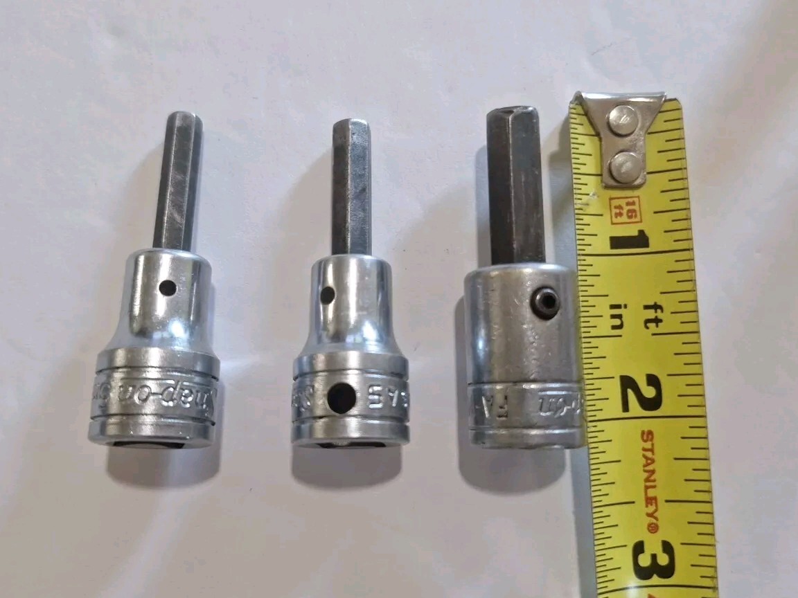 Snap on 6 Piece HEX & Phillips Misc Drive Sockets 3/8″ Drive