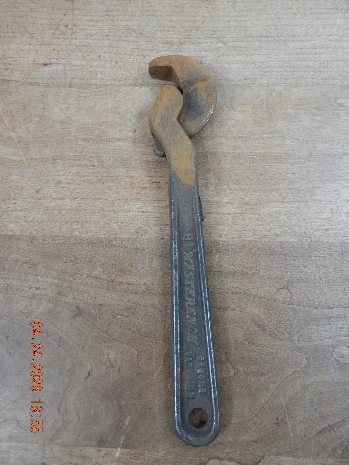 VINTAGE HELLER BROTHERS CO. TOOLS ADJUSTABLE 8″ MASTERENCH HORSE LOGO USA