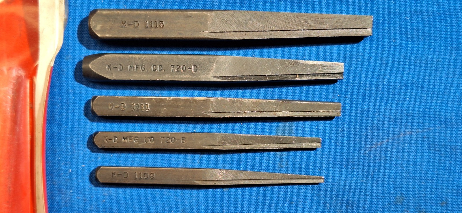 KD Tools 720 5 piece broken screw extractor set Complete USA Made
