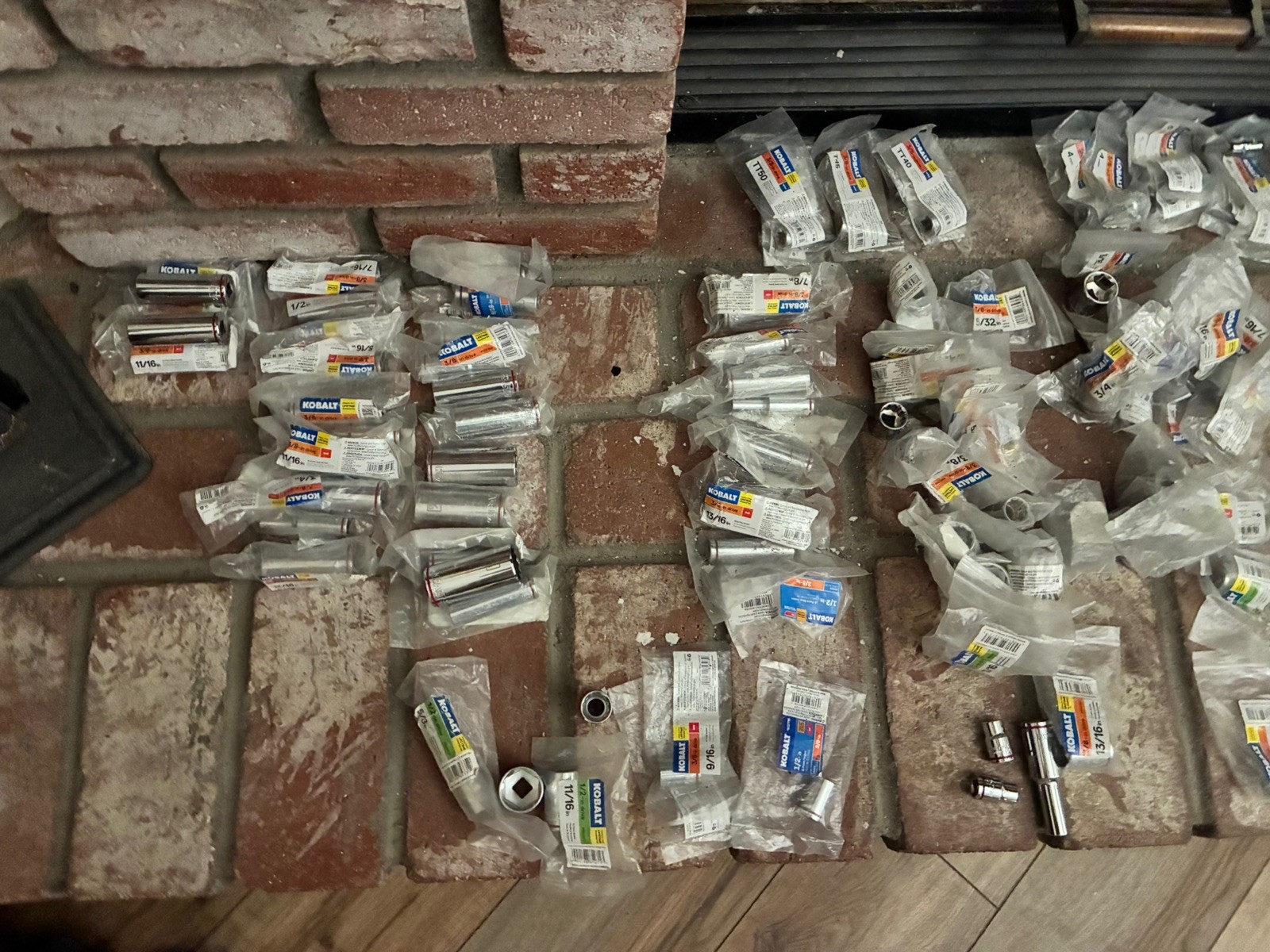 Lot 170 Kobalt Sockets 170 Items!All New 1/4 3/8 1/2 Metric SAE Assorted Chrome