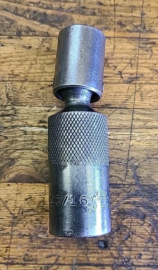 Mac Tools USA 3/8″ Drive 6pt 13/16″ Impact Spark Plug Swivel Socket XUP266DP