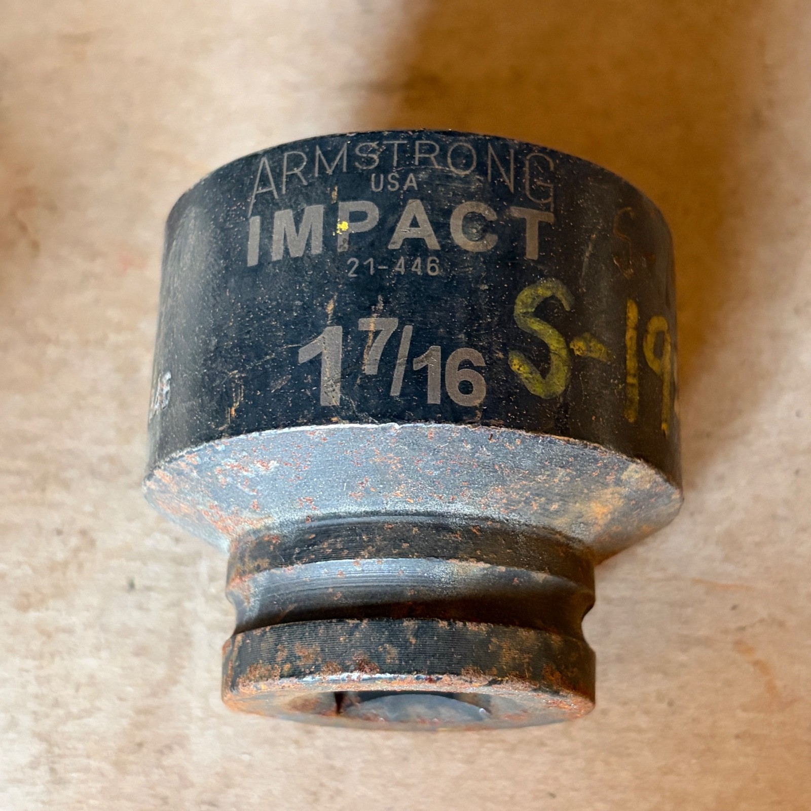 Armstrong 21-446 1-7/16″ Shallow Impact Socket 1/2″ Drive 8 pt USA