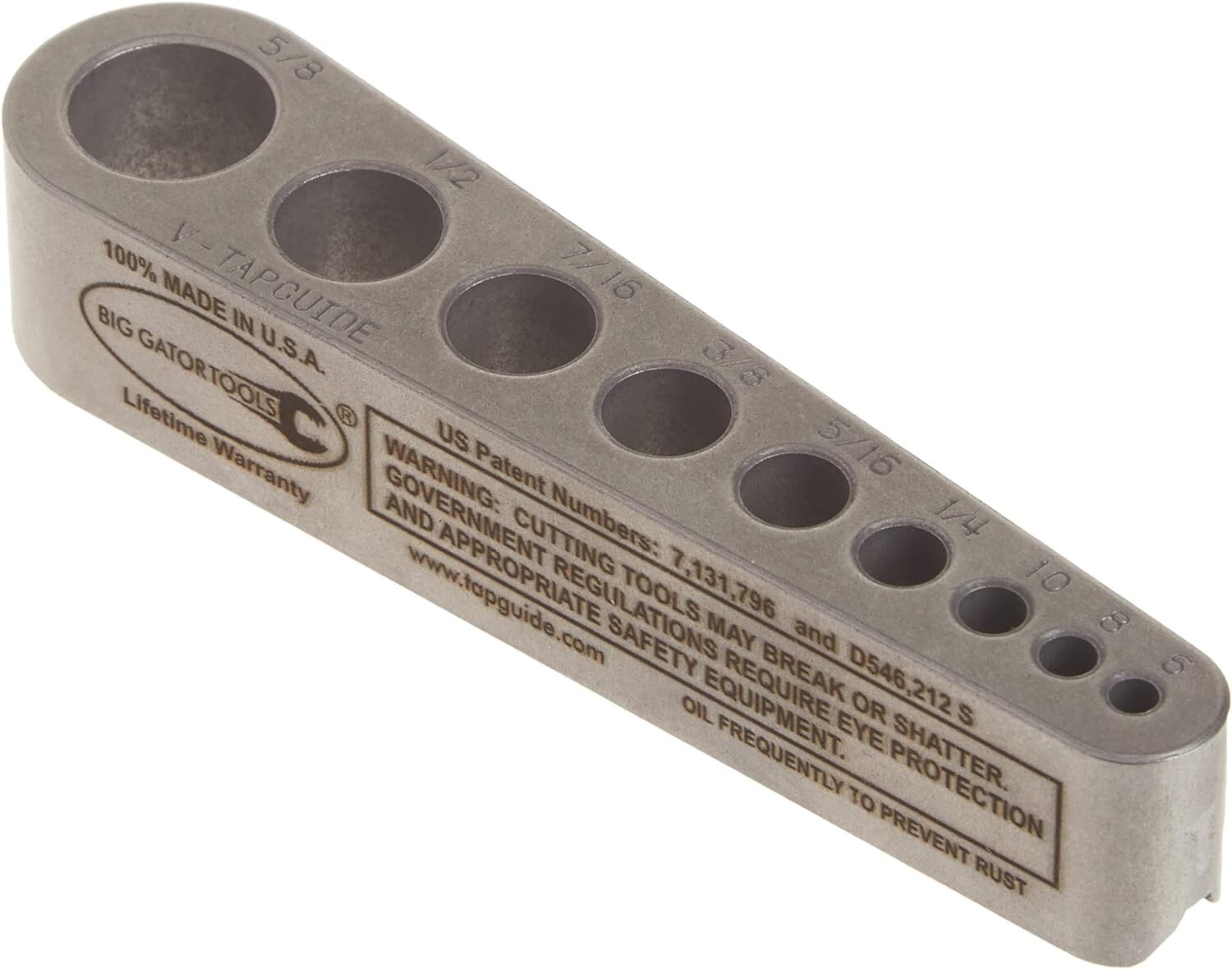 Lightweight V-Tap Guide for Accurate Tapping – 0-80 to 5/8″, Pocket Size