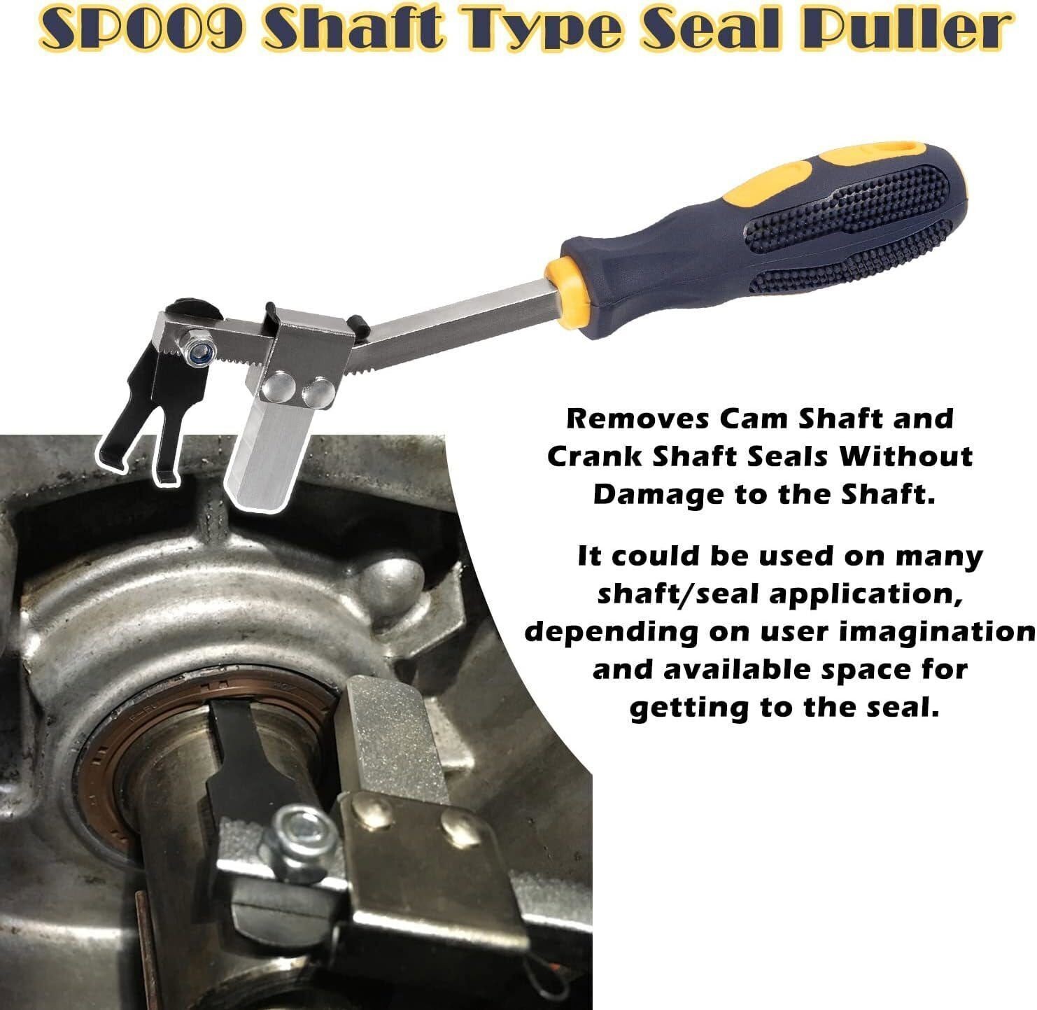SP009 Shaft Type Seal Puller for Many Shaft/Seal Cam Shaft and Crank Remove Tool
