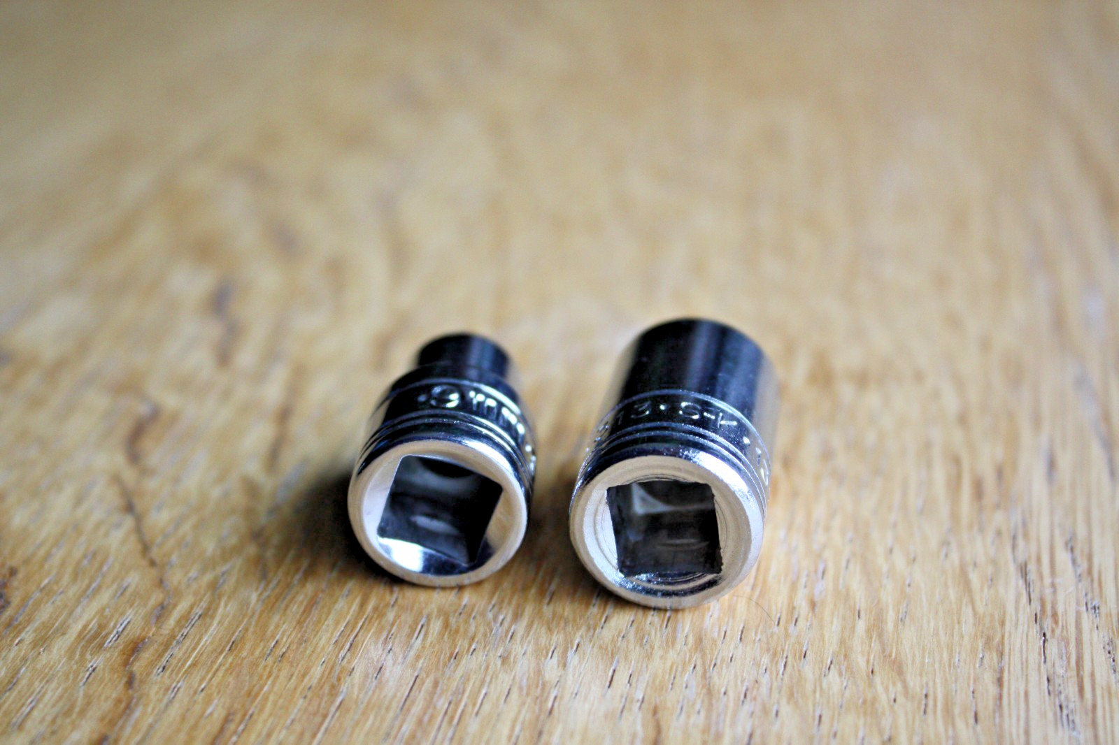 Set of 2 S-K Metric Shallow Sockets 3/8” Drive 309 6 Pt 9mm 313 12 Pt 13mm USA