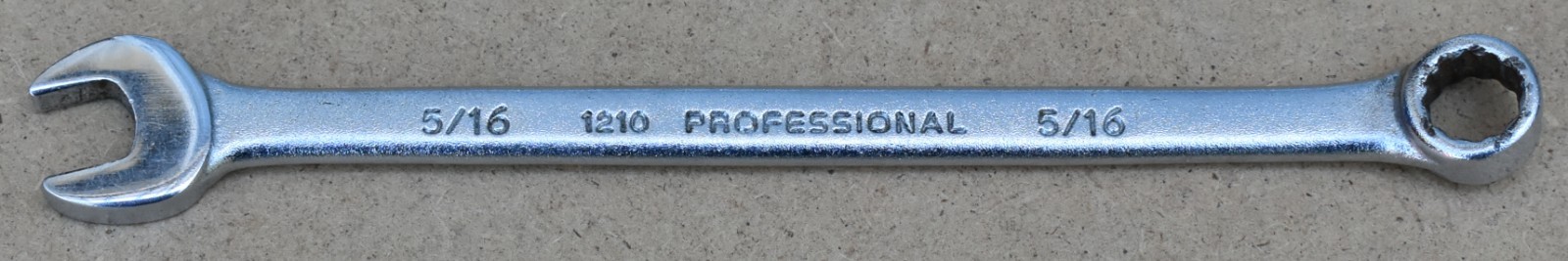 PROTO PROFESSIONAL 1210, 5/16″ SAE 12-POINT OPEN/BOX END COMBINATION WRENCH