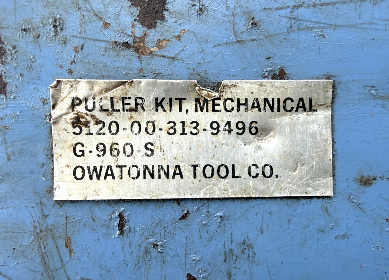 VINTAGE OWATONNA TOOL CO. PULLER KIT MECHANICAL, 5180-00-313-9496 – AS PICTURED