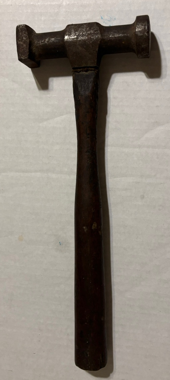 Vintage Auto Body Hammer Tool Metalwork 11″ Wood Handle